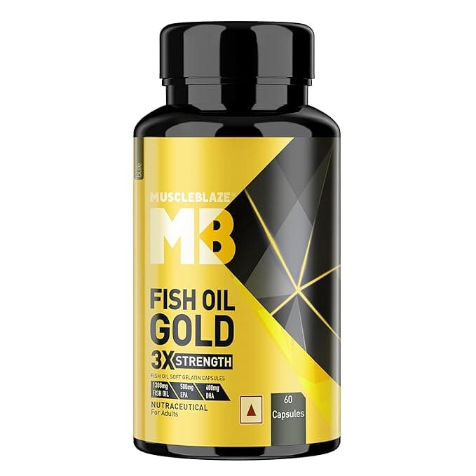 MuscleBlaze Fish Oil Gold 3X Strength 