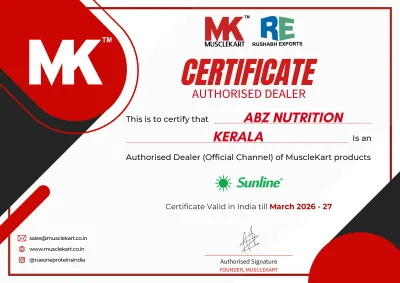 Musclekart Authorized Distributor Certificate