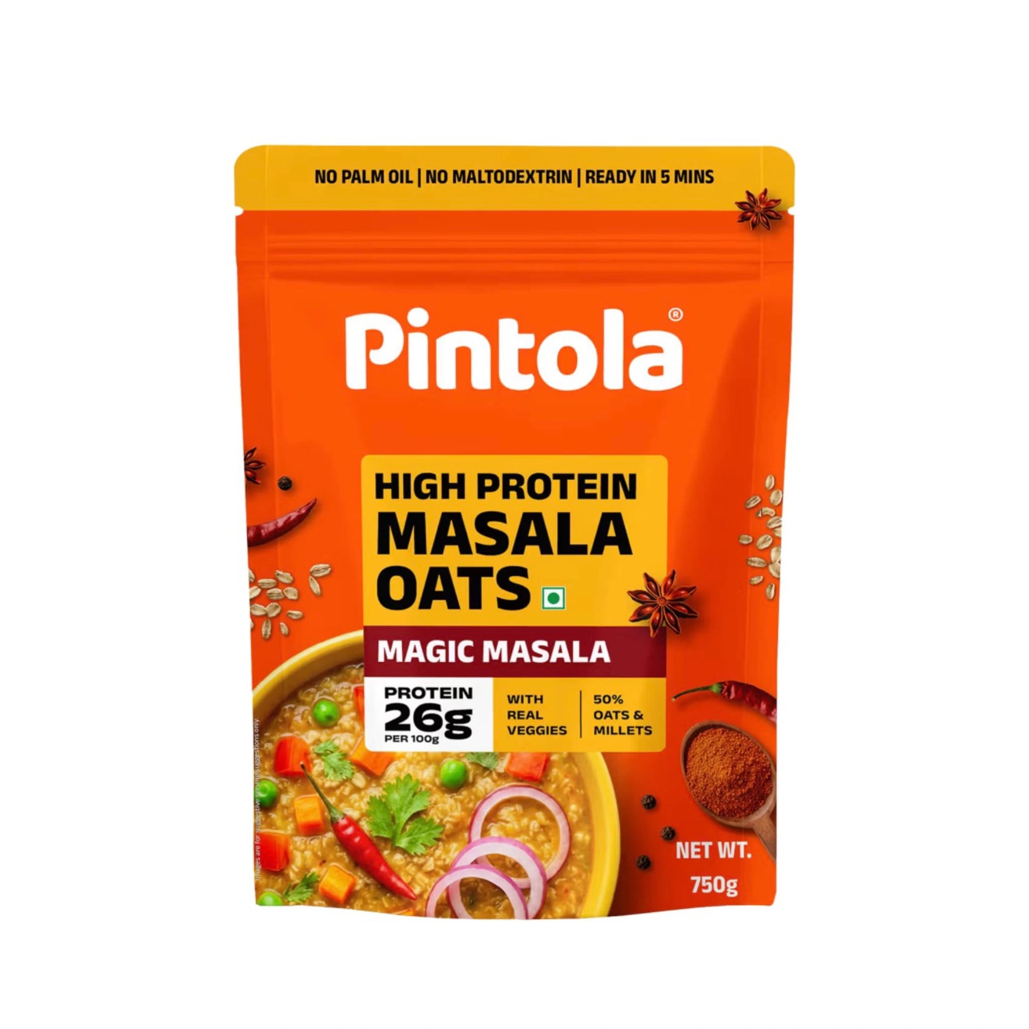 Pintola High Protein Masala Oats